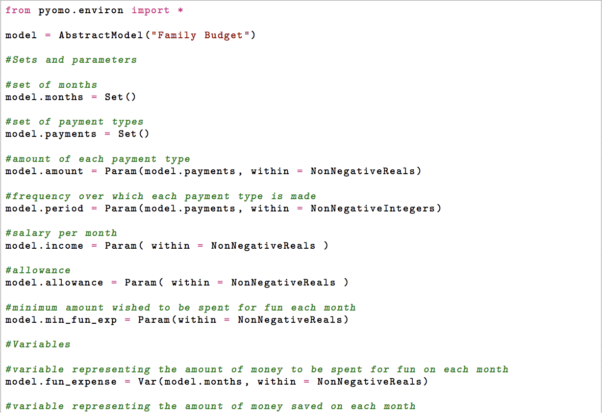 Model Data 1