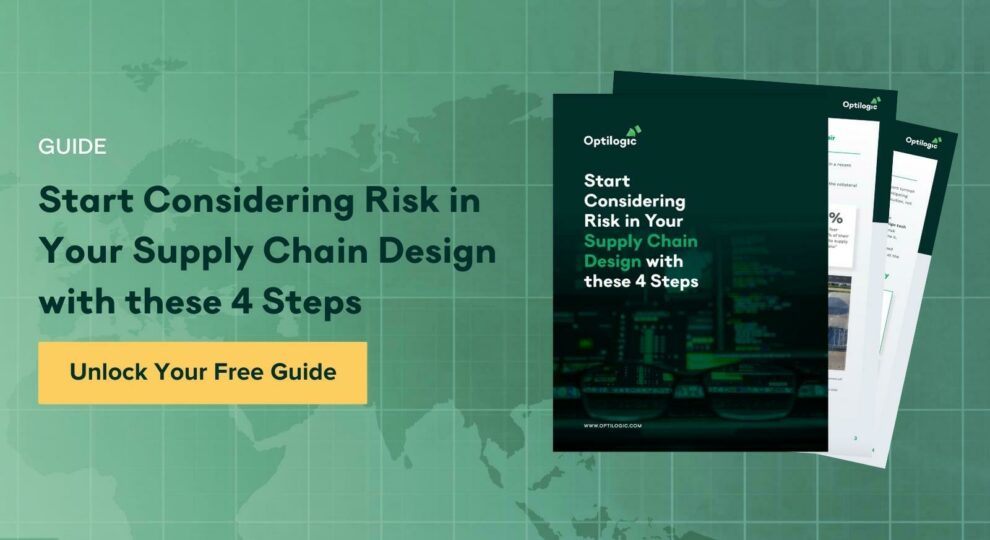 Guide 4 steps considering risk in supply chain design