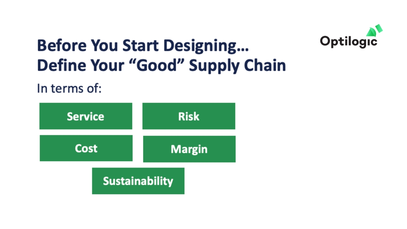define your good supply chain